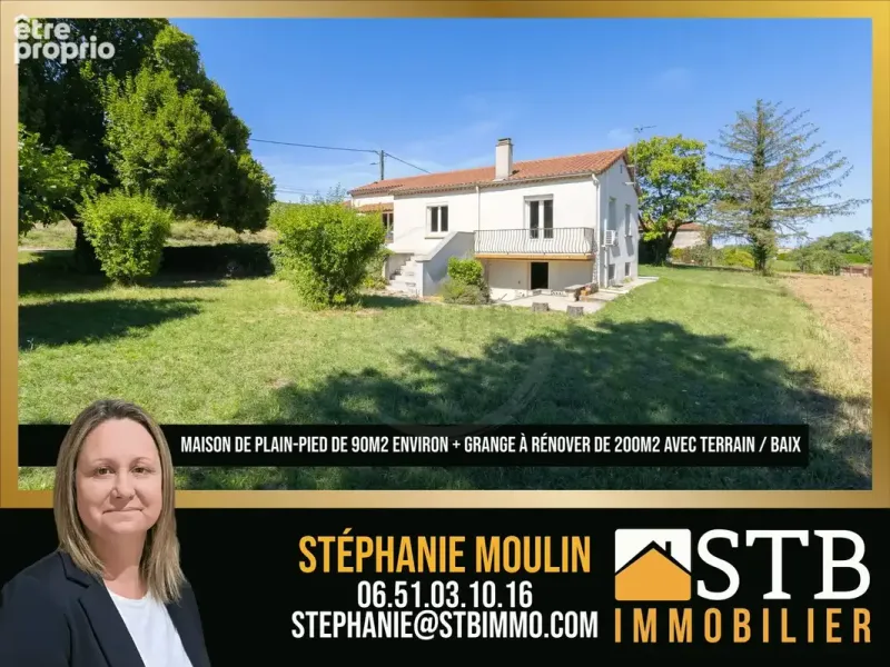 Photo Maison à Baix au prix de 319 000€