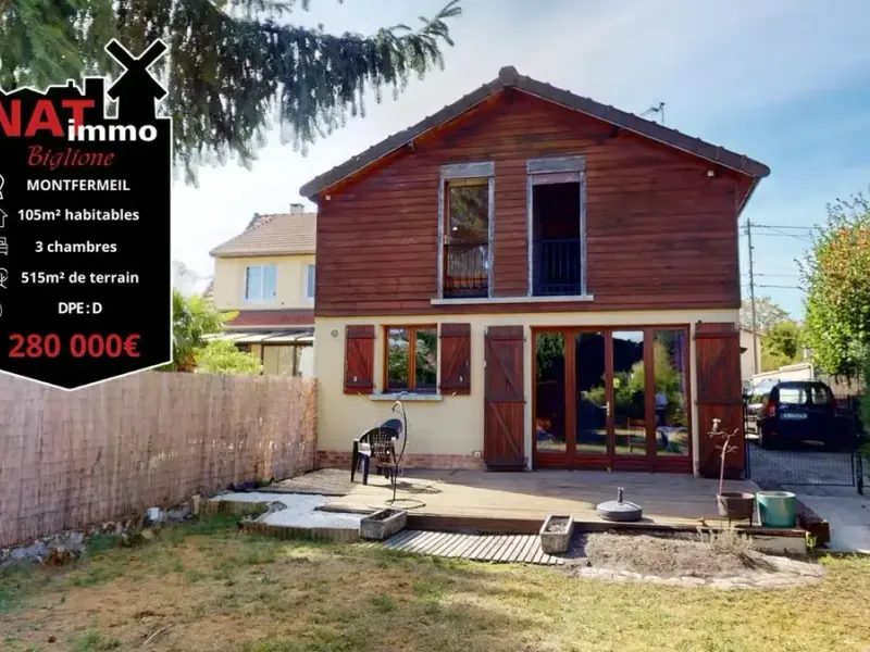 Photo Maison à Montfermeil au prix de 280 000€