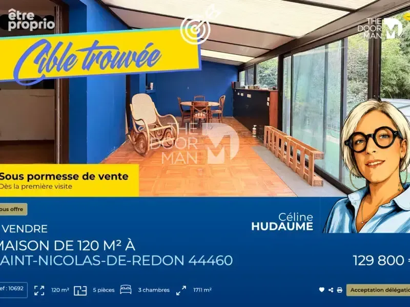 Photo Maison à Saint-Nicolas-De-Redon au prix de 129 800€