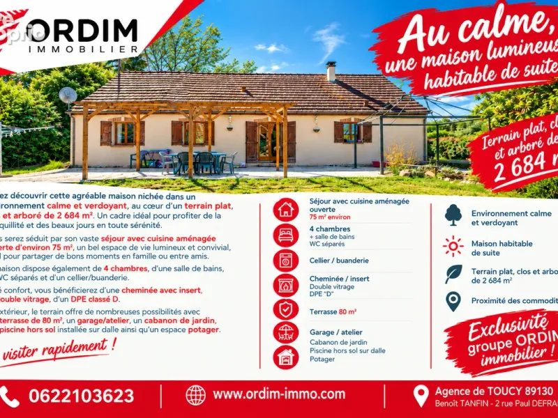 Photo Maison à Parly au prix de 168 950€