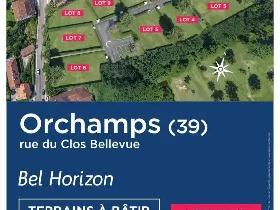 Photo Terrain à Orchamps au prix de 50 400€