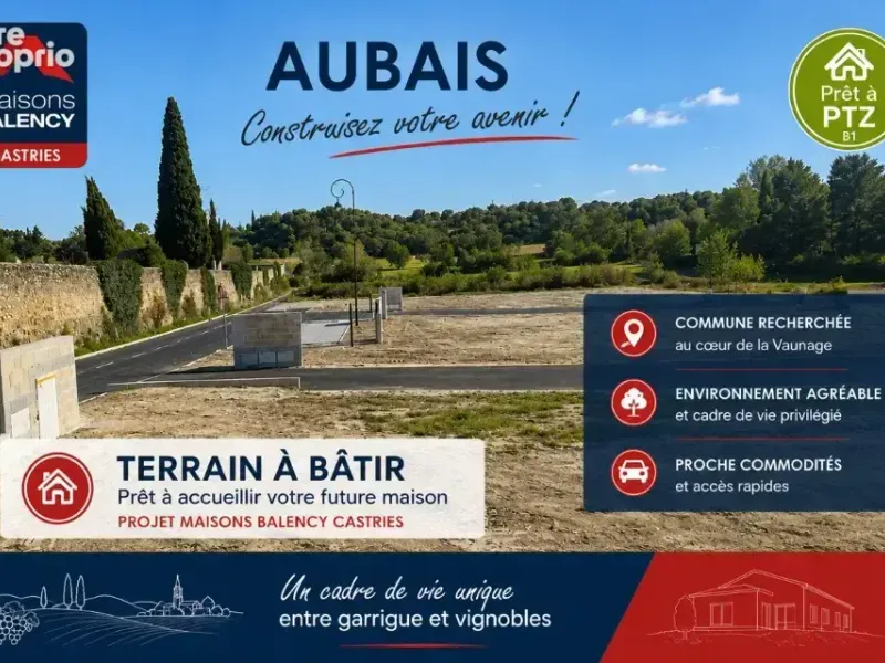 Photo Terrain à Aubais au prix de 184 900€