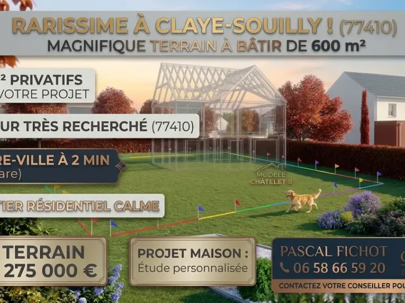 Photo Terrain à Annet-Sur-Marne au prix de 275 000€