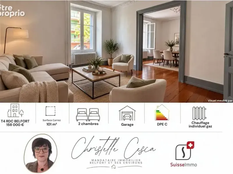 Photo Appartement à Belfort au prix de 158 000€