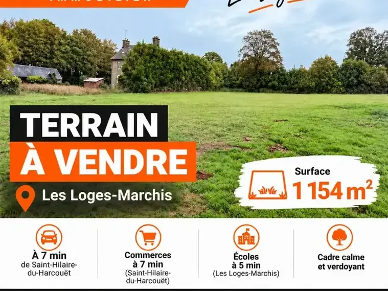 Photo Terrain à Les Loges-Marchis au prix de 22 500€