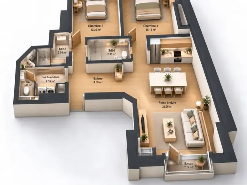 Photo Appartement à Lyon-6e au prix de 262 000€