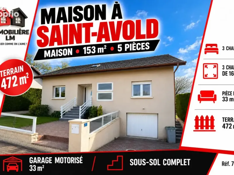 Photo Maison à Saint-Avold au prix de 229 000€