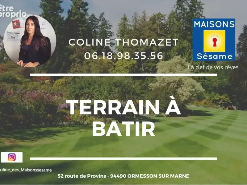 Photo Terrain à Meaux au prix de 107 000€