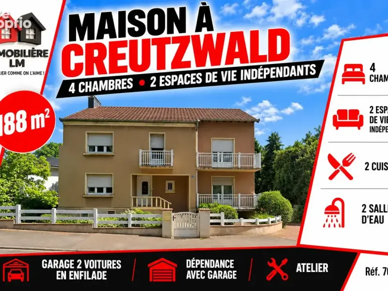 Photo Maison à Creutzwald au prix de 169 000€