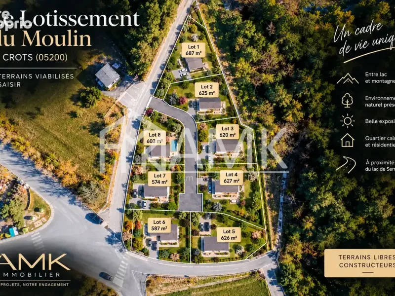 Photo Terrain à Crots au prix de 97 000€