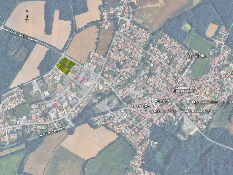 Photo Terrain à Froidfond au prix de 48 500€