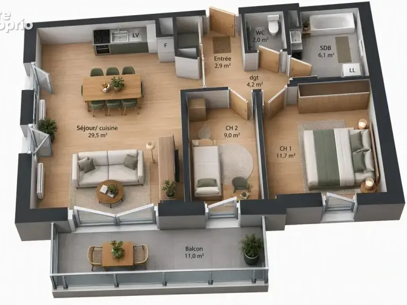 Photo Appartement à Bischwiller au prix de 203 000€