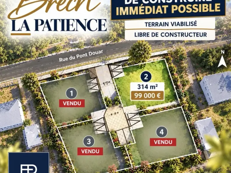 Photo Terrain à Brech au prix de 99 000€