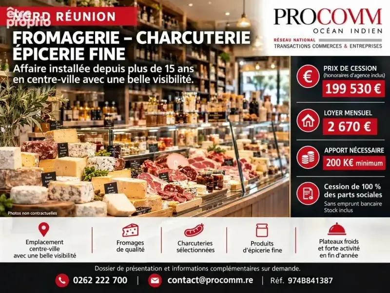 Photo Commerce à Saint-Paul au prix de 199 530€