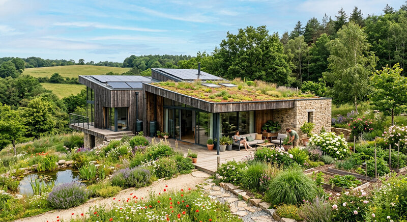 maison &eacute;cologique moderne