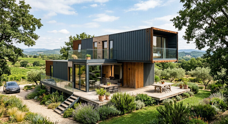 Maison container maritime