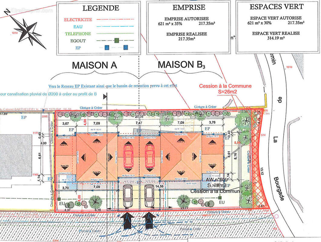 Terrain à LE THORONET