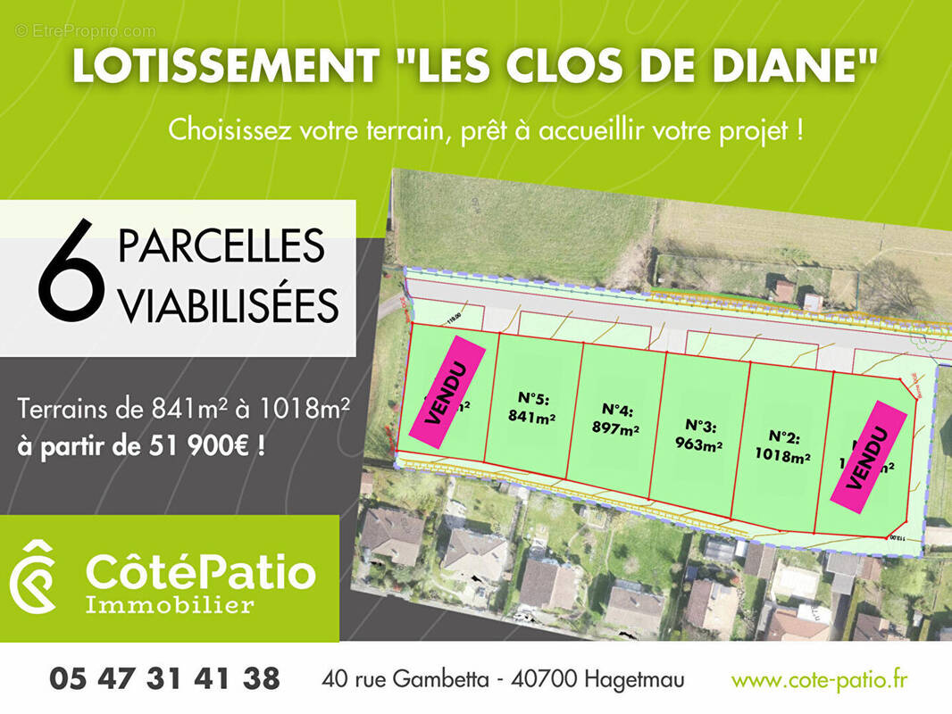 Terrain à HAGETMAU