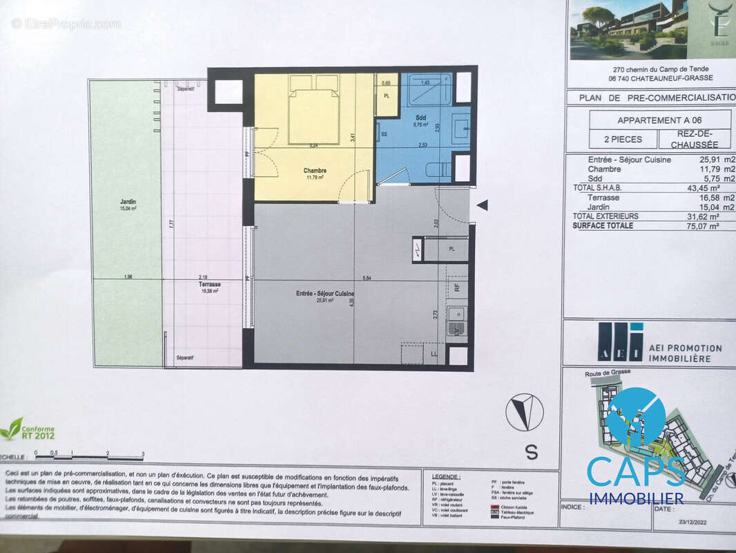Appartement à CHATEAUNEUF-GRASSE