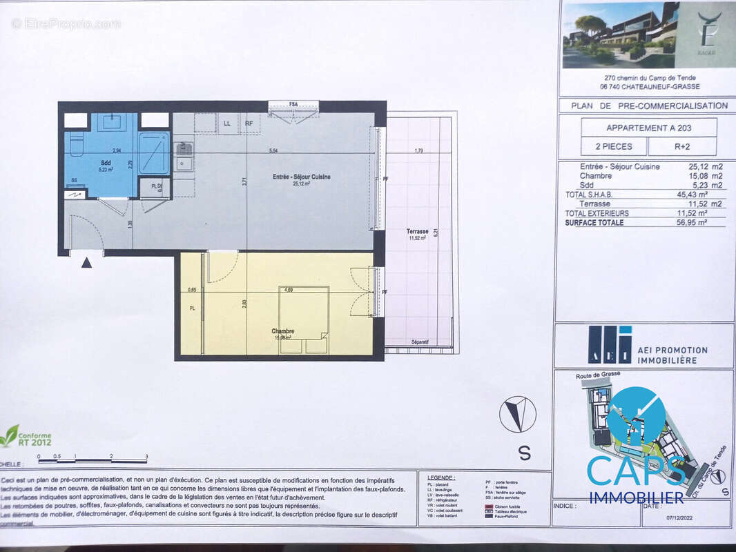 Appartement à CHATEAUNEUF-GRASSE