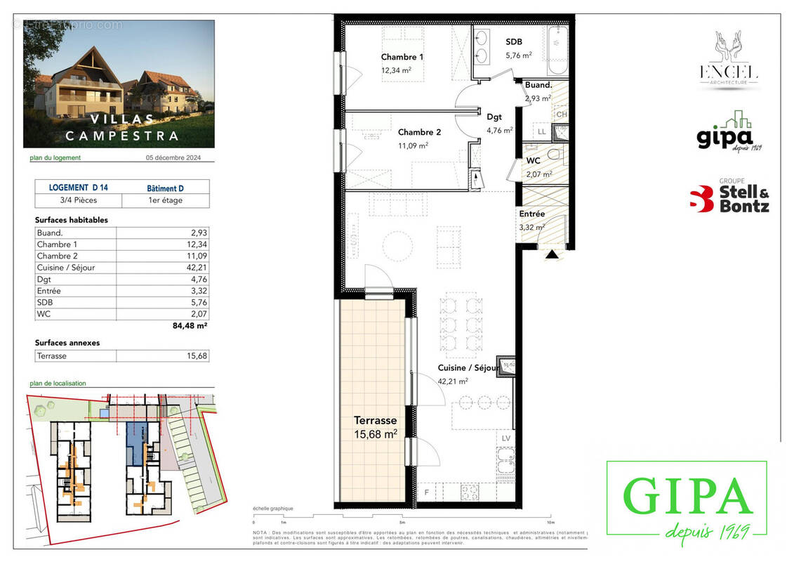 Appartement à BREUSCHWICKERSHEIM