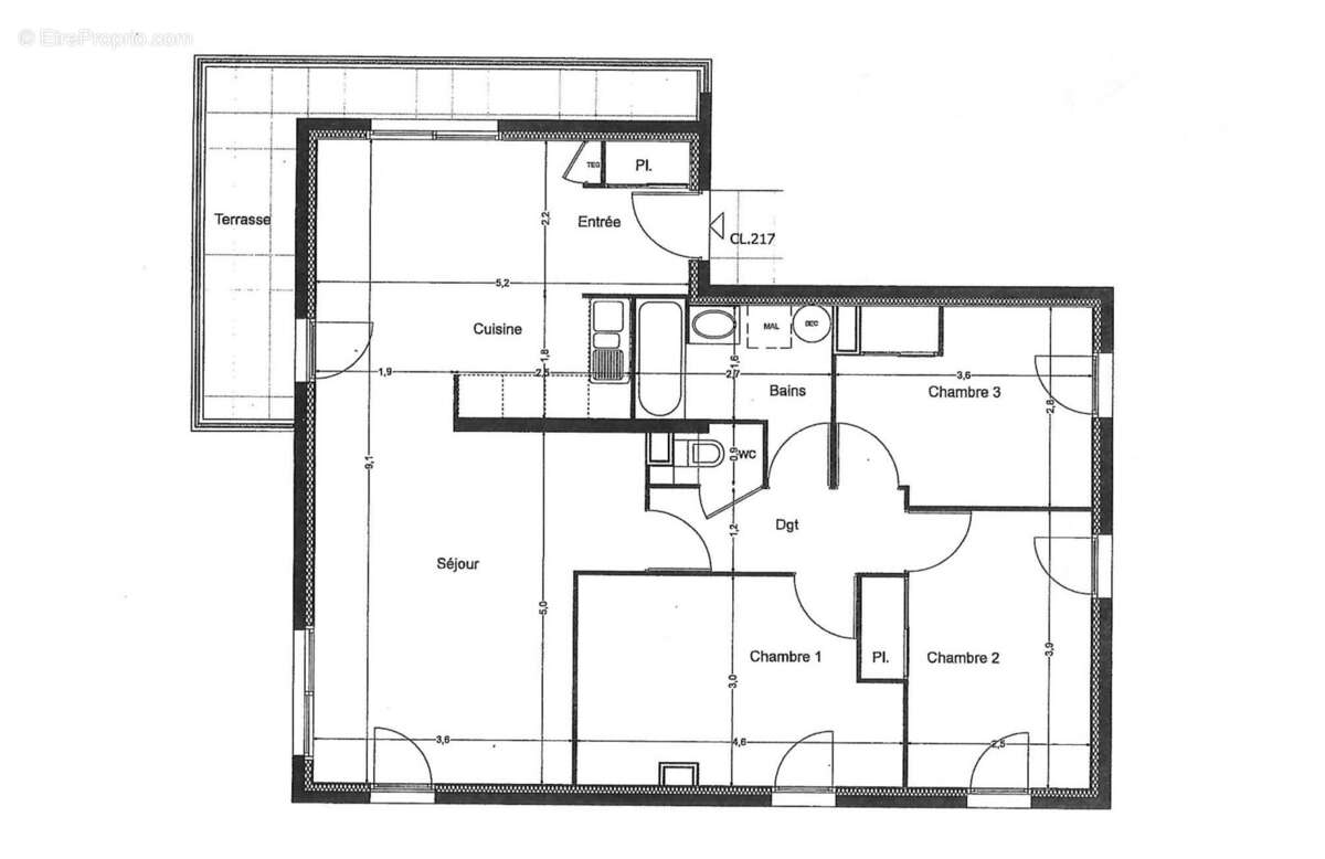 Appartement à SAINT-ETIENNE