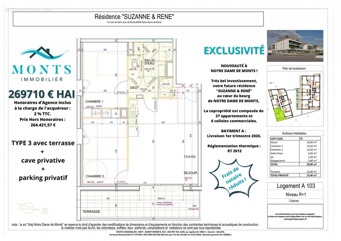 Appartement à NOTRE-DAME-DE-MONTS