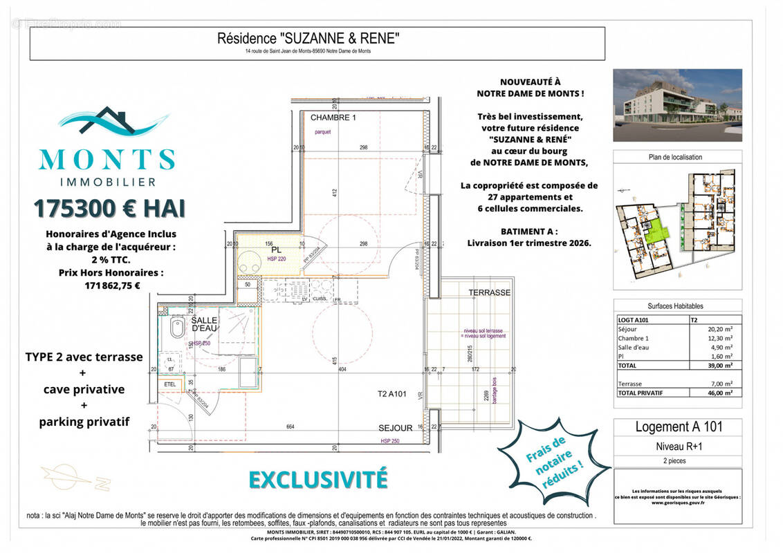 Appartement à NOTRE-DAME-DE-MONTS