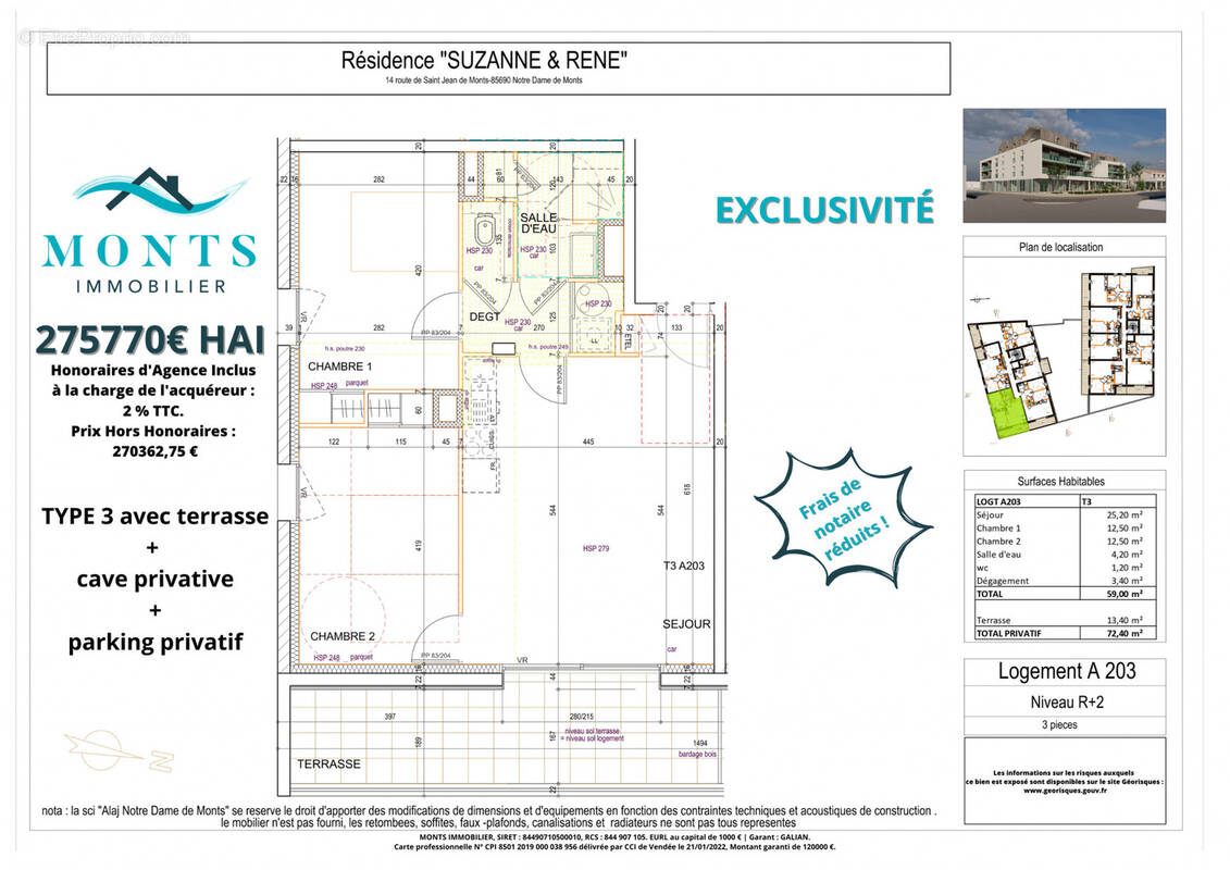 Appartement à NOTRE-DAME-DE-MONTS