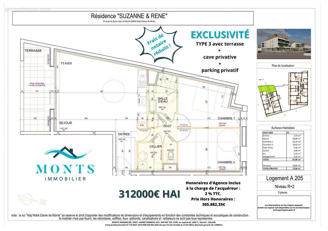 Appartement à NOTRE-DAME-DE-MONTS