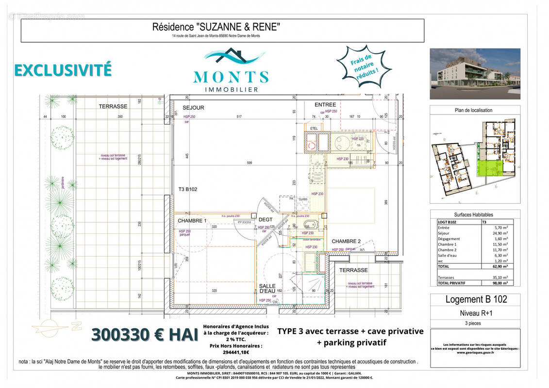 Appartement à NOTRE-DAME-DE-MONTS