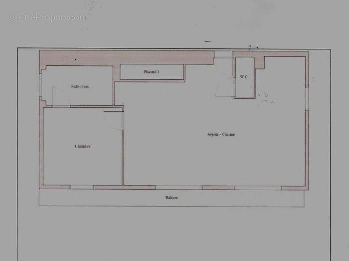 plan actuel - Appartement à LYON-6E