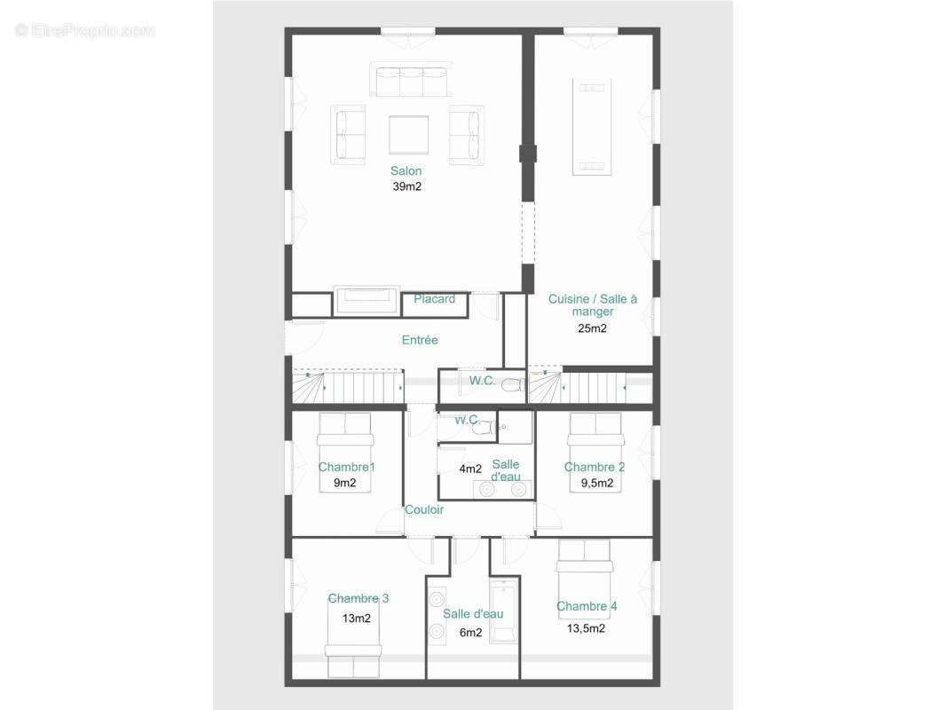 Maison a louer argenteuil - 5 pièce(s) - 140 m2 - Surfyn