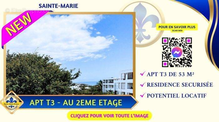 T3 Opportunité investissement locatif rentable Agence Immo Transac - Appartement à SAINTE-MARIE