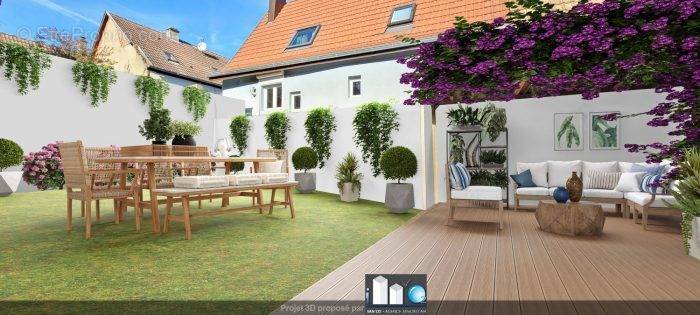 Projet 3D jardin - Maison à WINTZENHEIM