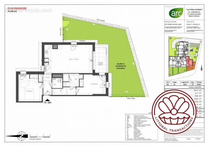 Plan de l&#039;appartement - Appartement à CARNAC