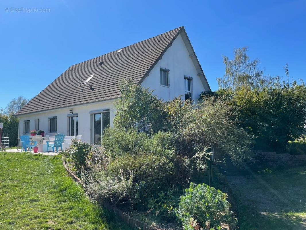 Maison sur sous-sol en ossature bois, vue de l&#039;arrière - Maison à LA CHATRE