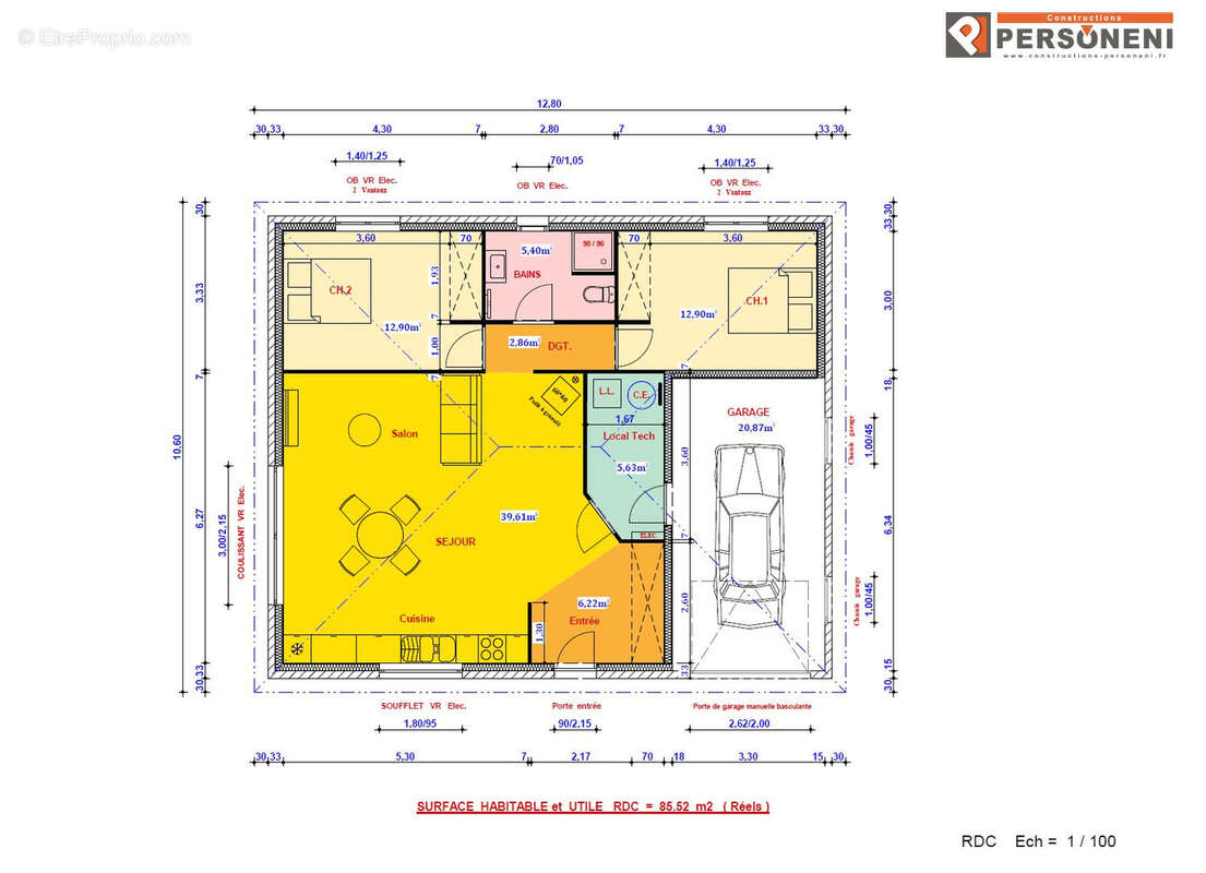 Terrain à ORCHAMPS-VENNES