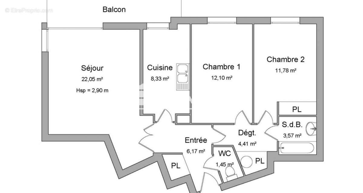 Appartement a louer le plessis-robinson - 3 pièce(s) - 69 m2 - Surfyn