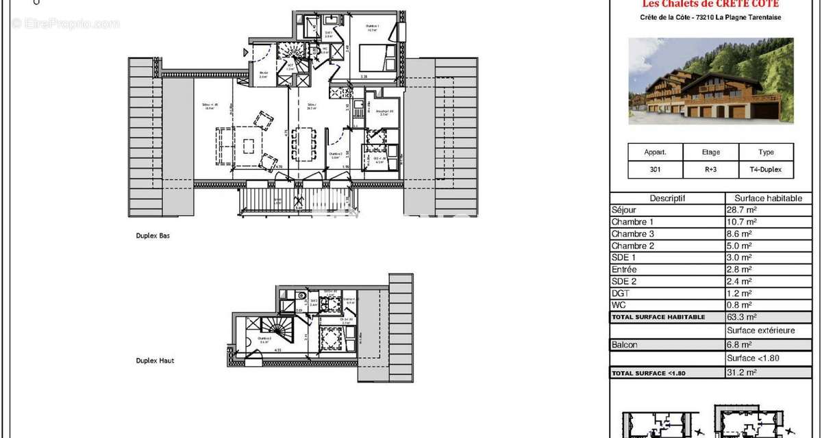 Appartement à MACOT-LA-PLAGNE