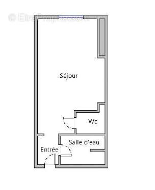 Appartement a louer paris-16e-arrondissement - 1 pièce(s) - 17 m2 - Surfyn