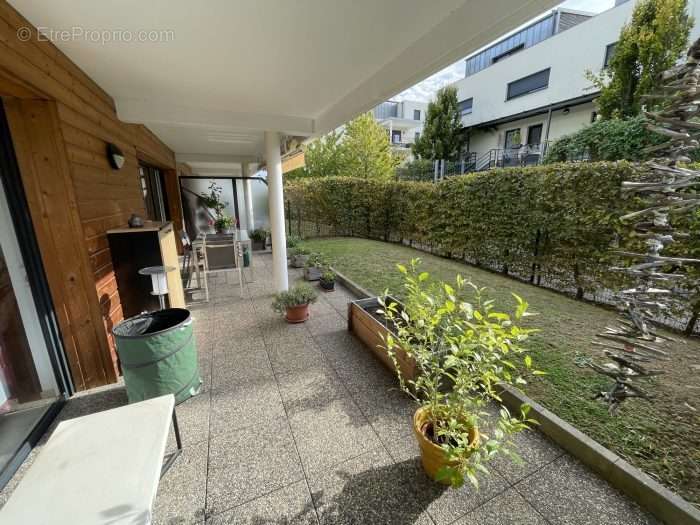 Terrasse + jardin - Appartement à OBERHAUSBERGEN