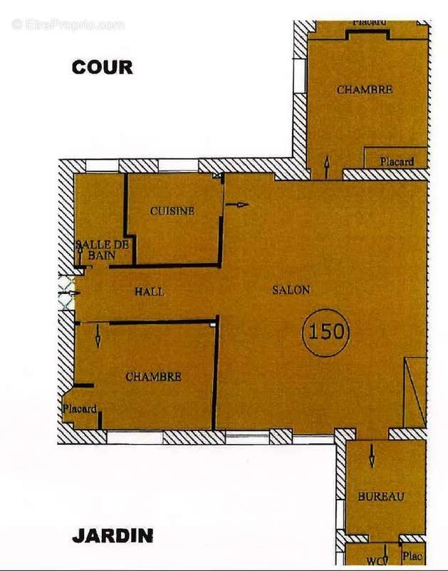 Appartement a louer paris-4e-arrondissement - 4 pièce(s) - 78 m2 - Surfyn