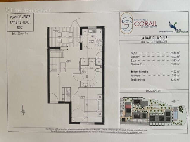 Appartement à LE MOULE