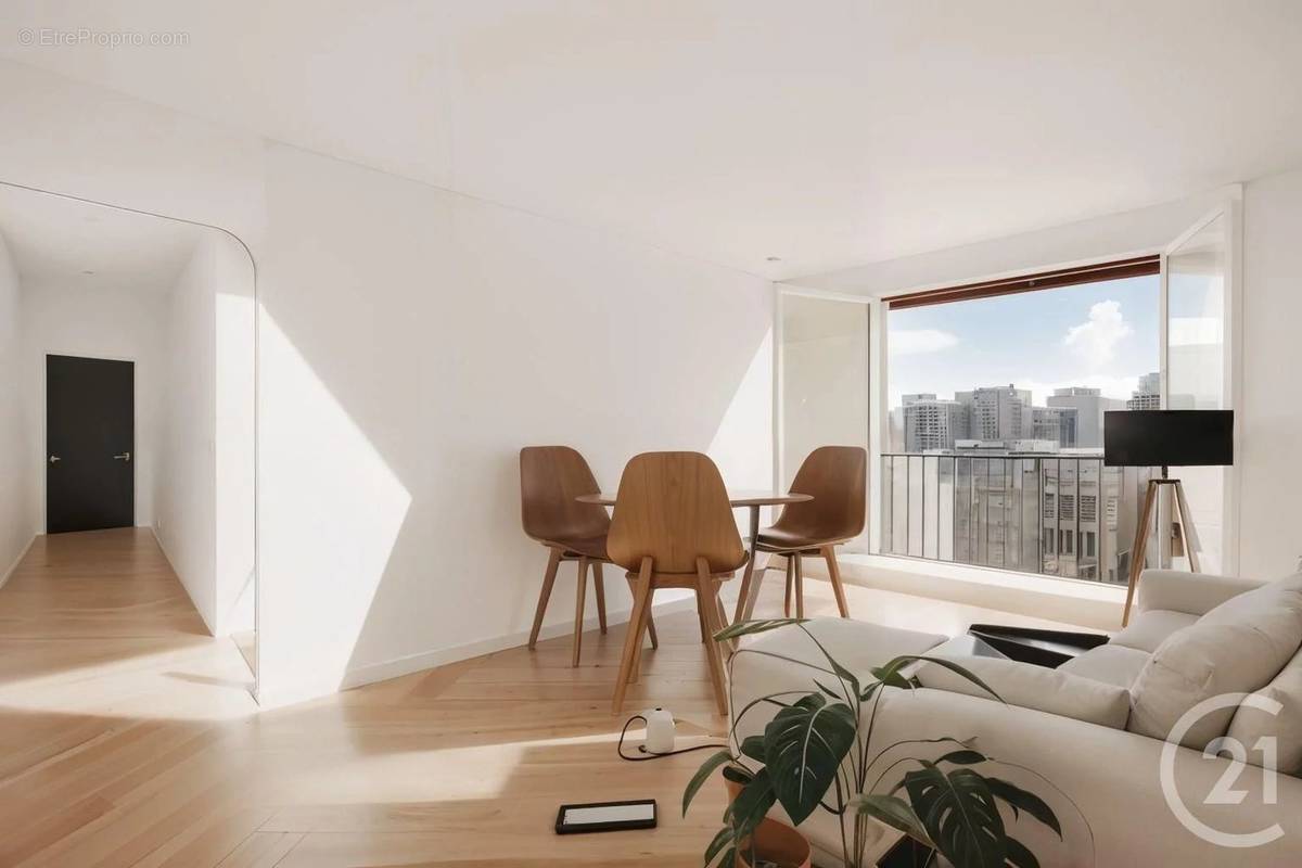 Appartement 4 pièce(s) 64 m²à vendre Paris-15e-arrondissement