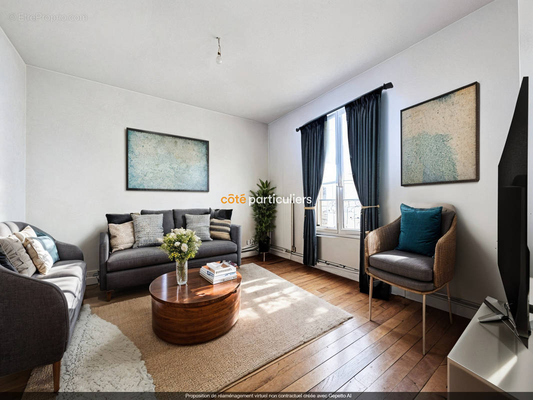 Appartement 3 pièce(s) 51 m²à vendre Vanves