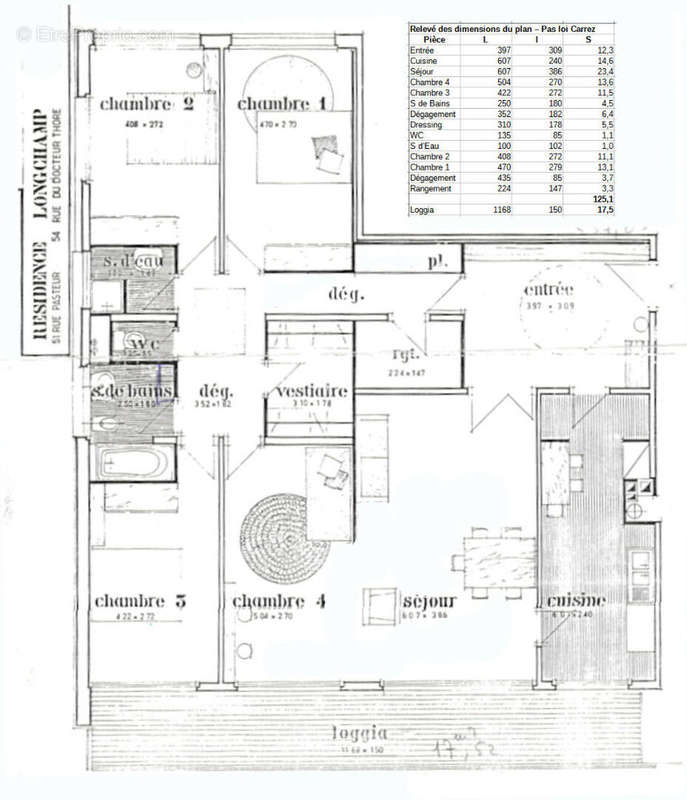 Appartement a louer sceaux - 5 pièce(s) - 125 m2 - Surfyn