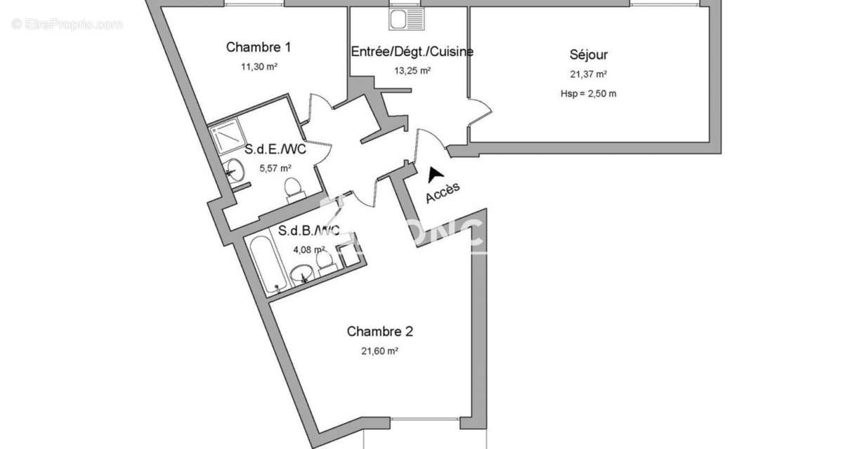 Appartement a louer bourg-la-reine - 3 pièce(s) - 77 m2 - Surfyn
