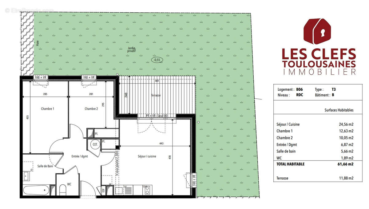 Appartement à PINS-JUSTARET