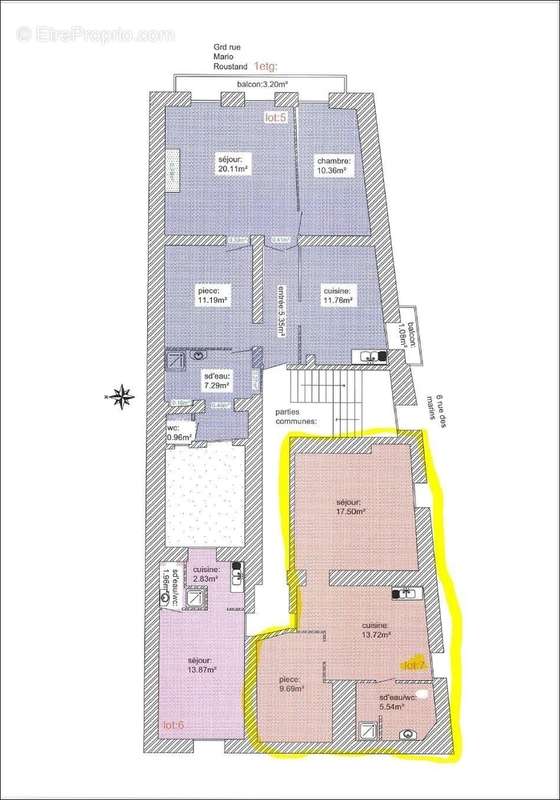 Plan de l&#039;appartement - Appartement à SETE
